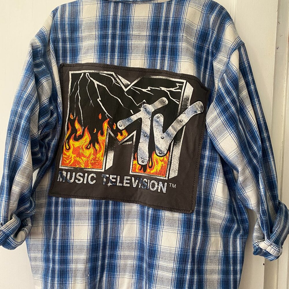Oversized MTV Patch Flannel